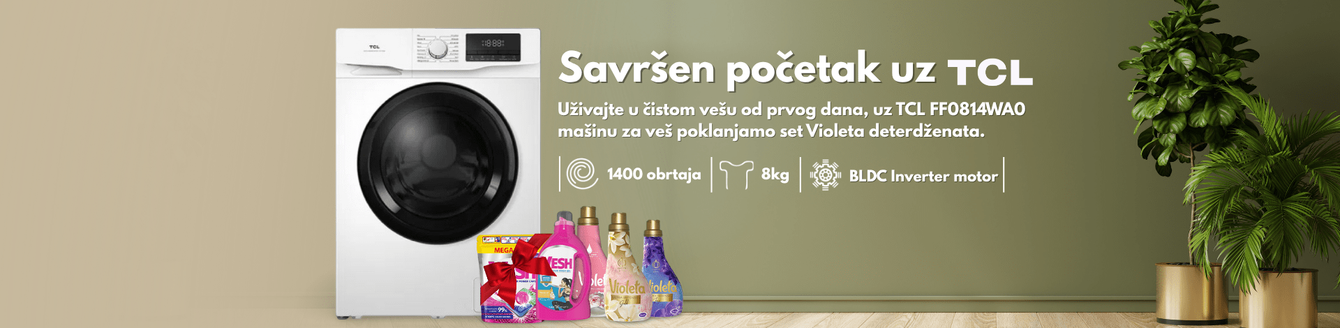 TCL Mašina + gratis violeta set