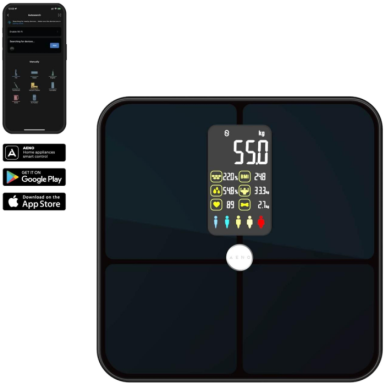AENO ABS0002S BS2S tjelesna vaga, nosivost do 180 kg, SMART 