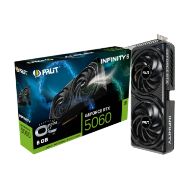 PALIT 5060 Infinity 2 OC 8GB GDDR7, 128-bit, 3xDP, 1xHDMI PALIT 5060 Infinity 2 OC 8GB GDDR7, 128-bit, 3xDP, 1xHDMI