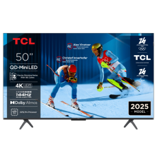 TCL 50 inchC6K 4K QD-Mini LED TV144Hz Google TV; Game Master;Dolby Atmos; Onkyo 2.1; HDR Premium;