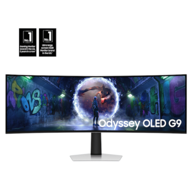 Samsung 49 inch OLED Monitor G93SD1800R, DQHD, 240Hz, 0.03msDP, HDMI, Micro HDMI, USB-C, HAS, Tilt