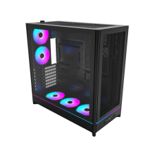 Montech Case HS01 PRO PC Mid tower, ATX, ARGB, Black 5x 120mm fans