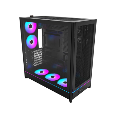 Montech Case HS01 PRO PC Mid tower, ATX, ARGB, Black 5x 120mm fans Montech Case HS01 PRO PC Mid tower, ATX, ARGB, Black 5x 120mm fans