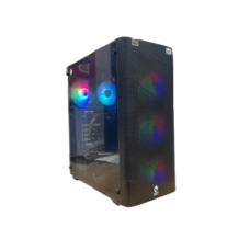 Ubit Gaming Case, 4xRGBTempered glass, Mid towerATX, Micro ATX, Mini Atx, 7x expansion