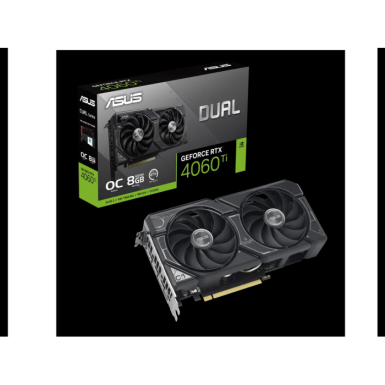 ASUS VGA DUAL-RTX4060TI-O8GNVIDIA GeForce RTX4060 Ti8GB GDDR6 128bit;HDMI,3xDP