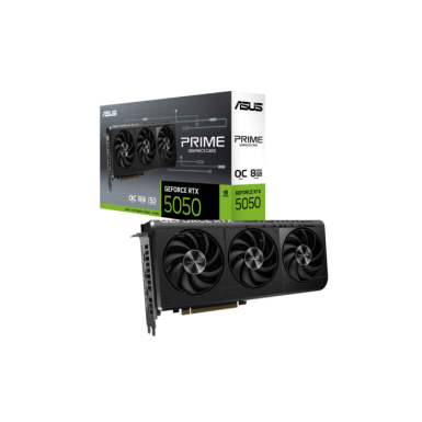 ASUS VGA PRIME-RTX5050-O8G 8GB GDDR6 OC, 128-bit, 3x DP, 1x HDMI