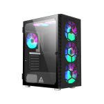 Montech Case X3 Glass Black Mid tower, ATX, 6x RGB fans