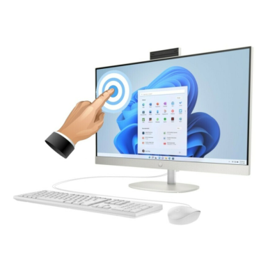 HP All-in-One 27-cr0054ny27 inch Touch,1335u,16GB(2x8),1TB,Win 11 Home,Wlan,Bijeli