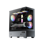 Spire Gaming Case U30P, 3xRGBVGA: 400mm, CPU Cooler: 165mmRadiator: 280mm, Temperature Display