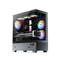 Spire Gaming Case U30P, 3xRGBVGA: 400mm, CPU Cooler: 165mmRadiator: 280mm, Temperature Display Spire Gaming Case U30P, 3xRGBVGA: 400mm, CPU Cooler: 165mmRadiator: 280mm, Temperature Display