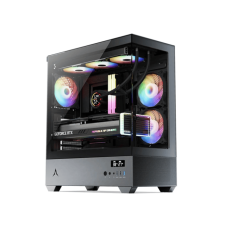 Spire Gaming Case U30P, 3xRGBVGA: 400mm, CPU Cooler: 165mmRadiator: 280mm, Temperature Display