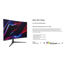Acer 32 inch Nitro XZ2 QHD 180Hz31.5 inch,VA,400cd,1ms,HDMIx2,DP,SPK+Audio out,Tilt,Swiwel,HA,VESA,crna Acer 32 inch Nitro XZ2 QHD 180Hz31.5 inch,VA,400cd,1ms,HDMIx2,DP,SPK+Audio out,Tilt,Swiwel,HA,VESA,crna