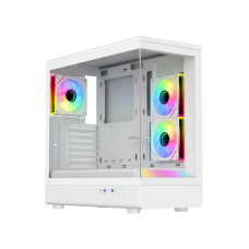 RYZE HEROIC HC500 3F White 1xARGB fan + 2x ARGB Reverse ATX, tempered glass