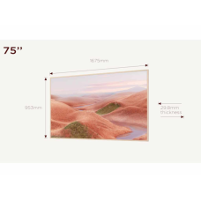 TCL 75 inchA300W NXTVISION 4K QLEDGoogle OS; 144Hz VRR ART TV;Dolby Atmos; Ambient mode; HDMI 2.1