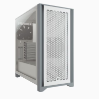 CORSAIR 4000D AIRFLOW WhiteTempered Glass Mid-TowerATX Case CORSAIR 4000D AIRFLOW WhiteTempered Glass Mid-TowerATX Case