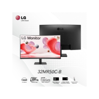LG 32 inch Monitor FHD 100Hz31.5 inch,VA,250cd,5ms,1500R,VGA,HDMIx2,AMD FreeSync,Tilt -5 ~ 20,VESA