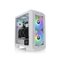 Thermaltake View 300 MX Snow Mid tower, tempered glass 2x 200mm ARGB PWM fan, 1x 120mm ARGB