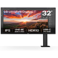 LG 31,5 inch 32UN880K-B Ergo monit4K 3840x2160, IPS, Ergo stand60Hz, 350cd, 5ms, 2xHDMI, DP, Type-C