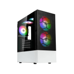 Kolink Observatory MX Mesh ARGB, Mid-tower, ATX 5x ARGB Fans, Black/White Kolink Observatory MX Mesh ARGB, Mid-tower, ATX 5x ARGB Fans, Black/White