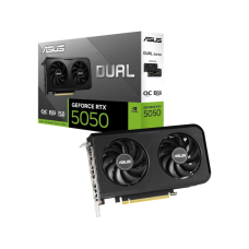 ASUS VGA DUAL-RTX5050-O8G 8GB GDDR6 OC, 128-bit, 3x DP, 1x HDMI