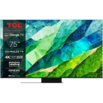 TCL 75''C855 4K 144HZ QD-MiniLED TV s Google TV-omGame Master Pro 3.0