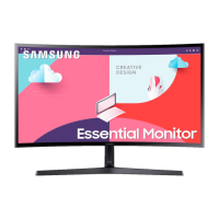 Zakrivljeni Samsung monitorLS27C366EAUXEN, 27 inch, FHD, 4ms60Hz,VGA, HDMI, DP, Audio Jack,VESA