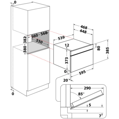 Whirlpool - WHIRLPOOL WMD54MBA Mikrovalna pećnica