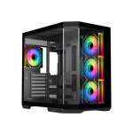 RYZE Mythic MT500 4F Black 1x ARGB fan, 3x ARGB Reverse ATX, Dual chamber case RYZE Mythic MT500 4F Black 1x ARGB fan, 3x ARGB Reverse ATX, Dual chamber case