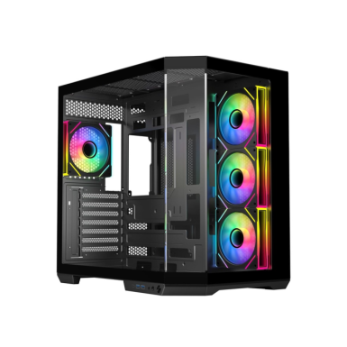 RYZE Mythic MT500 4F Black 1x ARGB fan, 3x ARGB Reverse ATX, Dual chamber case RYZE Mythic MT500 4F Black 1x ARGB fan, 3x ARGB Reverse ATX, Dual chamber case