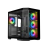 RYZE Mythic MT500 4F Black 1x ARGB fan, 3x ARGB Reverse ATX, Dual chamber case