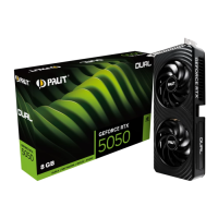 PALIT VGA 5050 Dual 8GB 8GB GDDR6, 128-bit,  3x DP, 1x HDMI