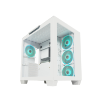 LC-Power Case Gaming 807W Midi-ATX, white, HD Audio, 4x 120mm ARGB fan, 1x USB-C