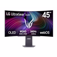 LG 45 inch WQHD OLED RGB Monitor800R, 3440x1440, 240Hz, 275cd0.03ms, DP, 2xHDMI, Type-C 65W, Speakers
