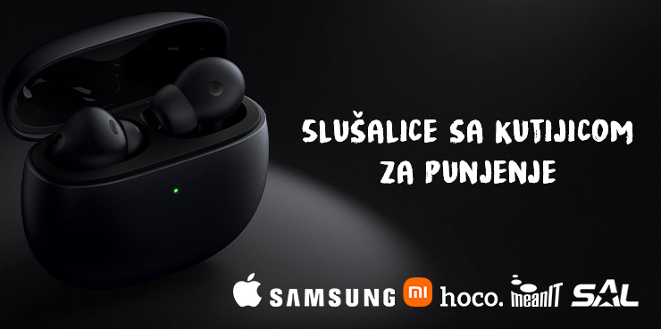 Slušalice sa kutijicom za punjenje